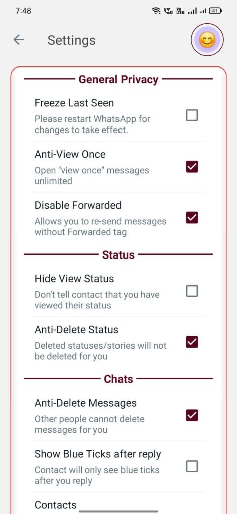 Privasi NA3 WhatsApp