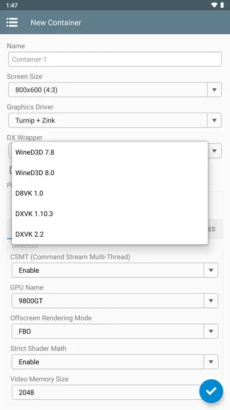 Screenshot Winlator APK v11.0 untuk Android