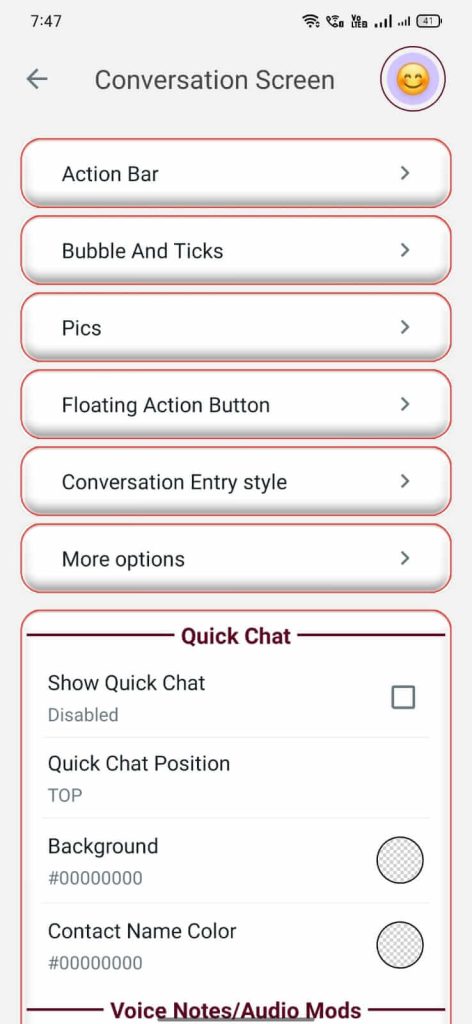 Tampilan NA3 WhatsApp