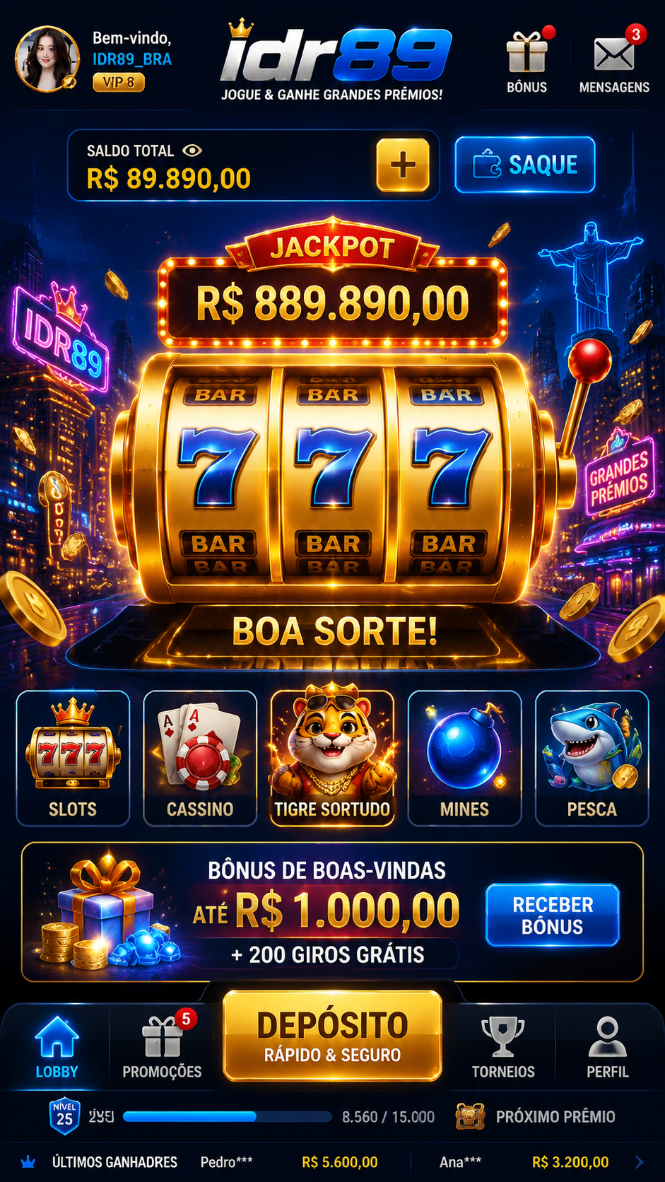 Screenshot idr89 APK 4.2.1 - Slot Online Seru dengan Tampilan Modern