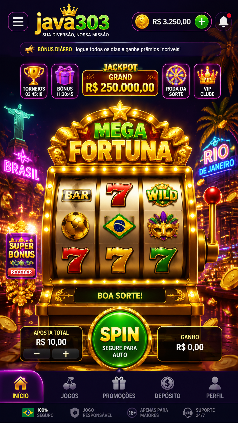 Screenshot Java303 - Game Slot Online Seru dengan Tampilan Modern