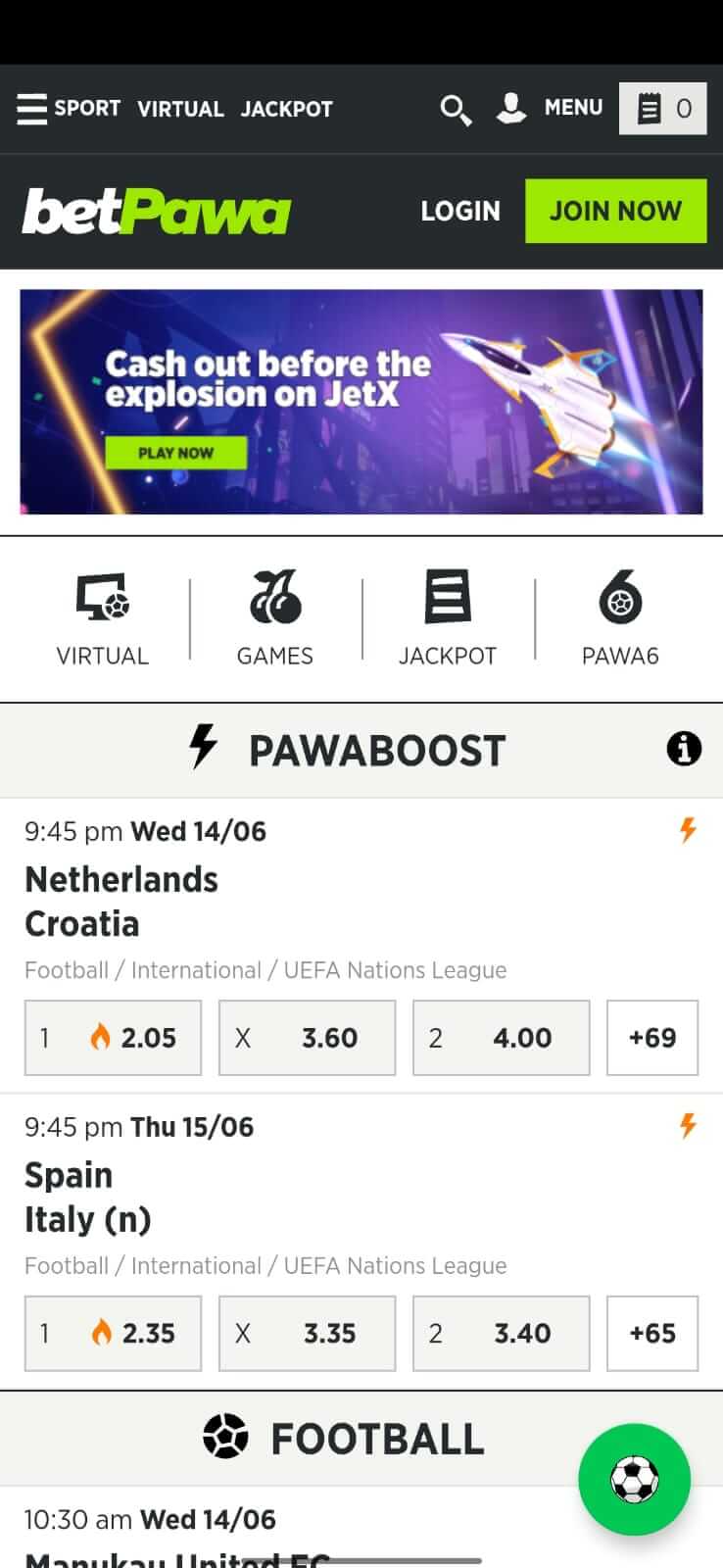 Screenshot Betpawa APK v1.13.2