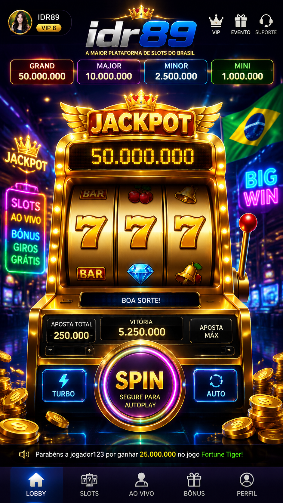 Screenshot idr89 APK 4.2.1 - Slot Online Seru dengan Tampilan Modern