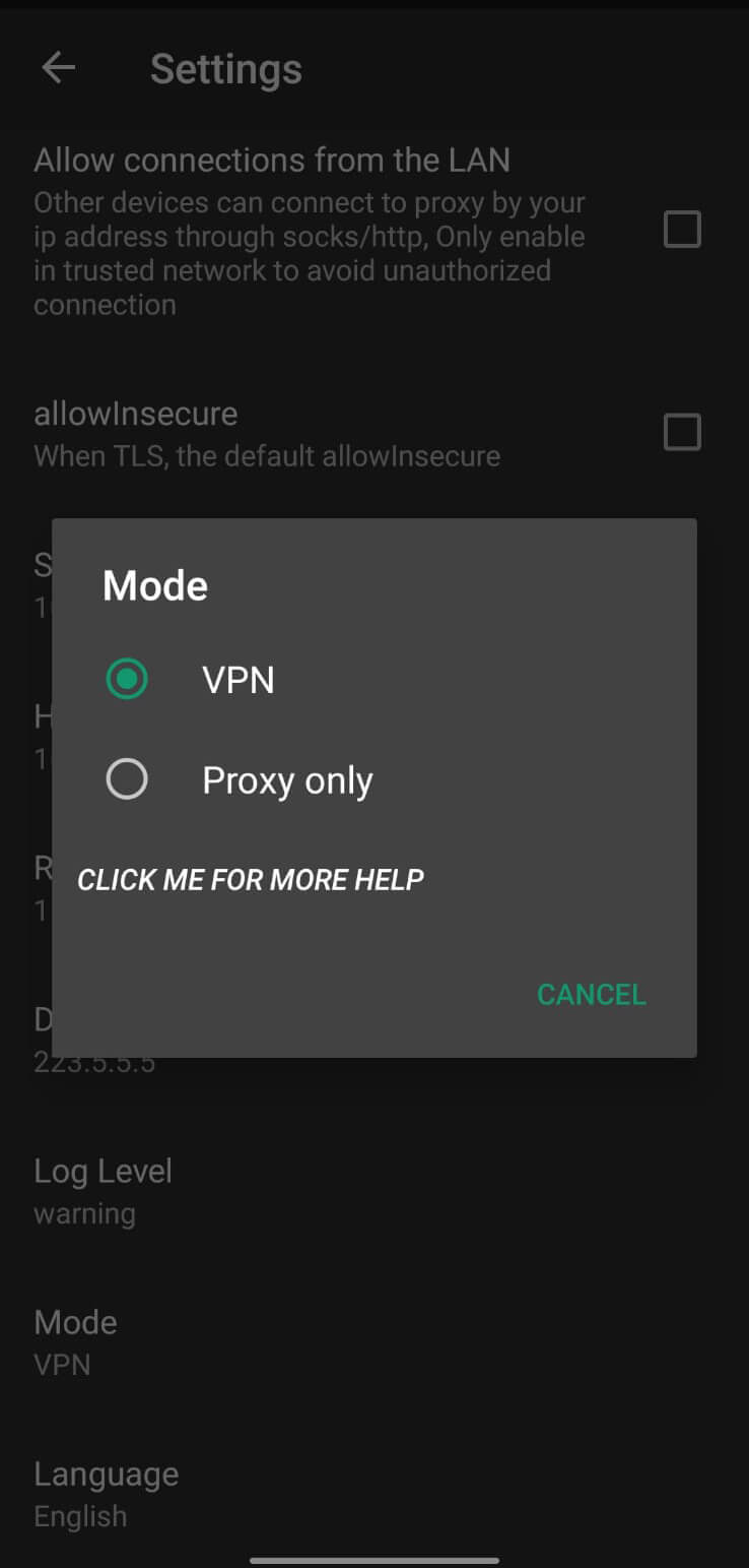 Screenshot 100MB VPN APK v1.8 Download untuk Android