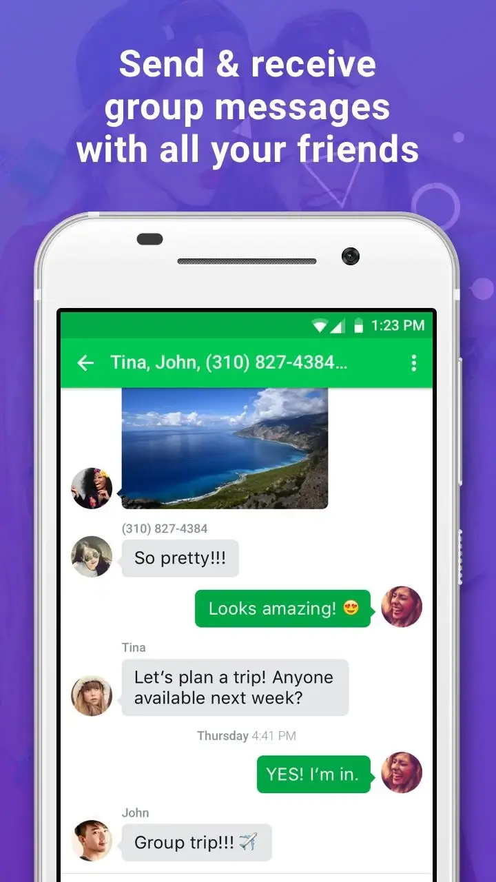 Screenshot Nextplus APK v3.3.4 untuk Android