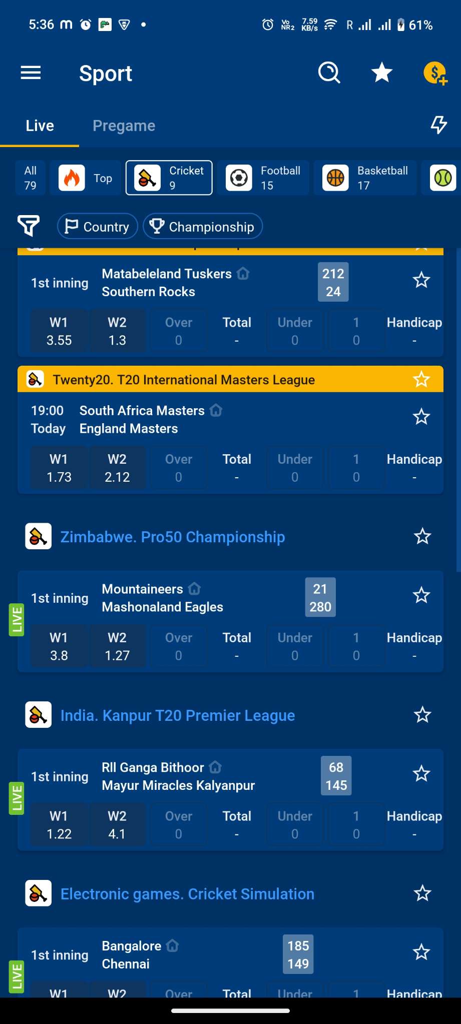 Screenshot MostBet APK v7.3.1 untuk Android