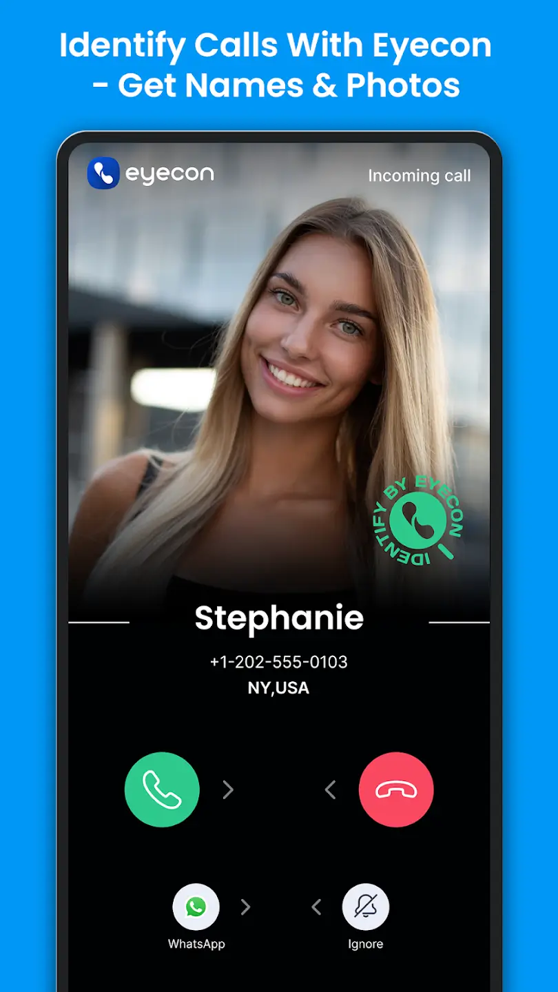 Screenshot Eyecon APK untuk Caller ID & Kontak