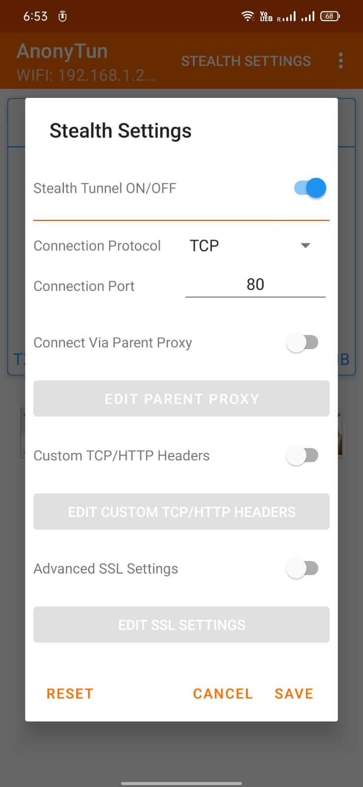Screenshot AnonyTun APK v14.1