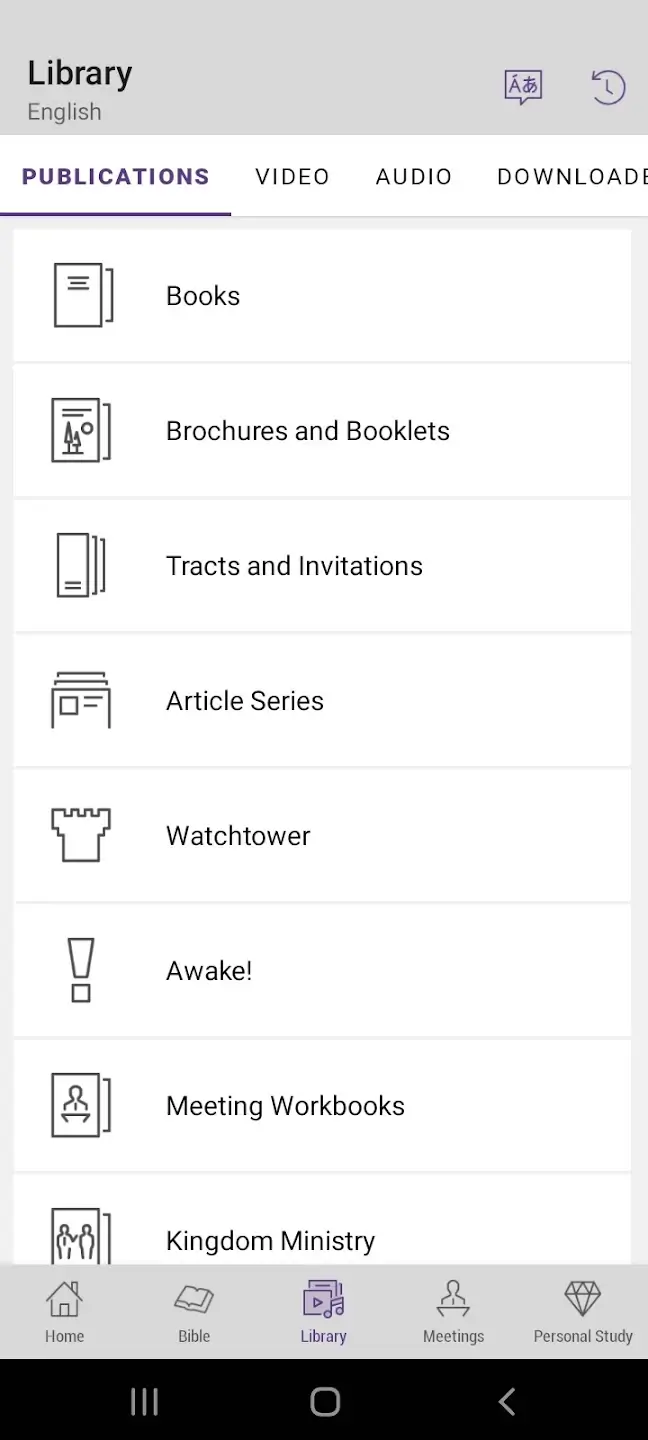 Screenshot JW Library APK