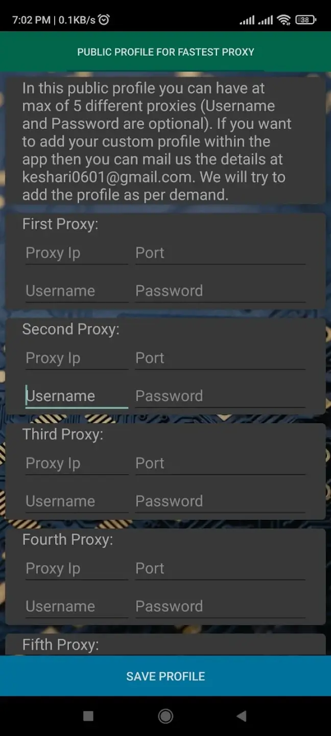 Screenshot College Proxy APK