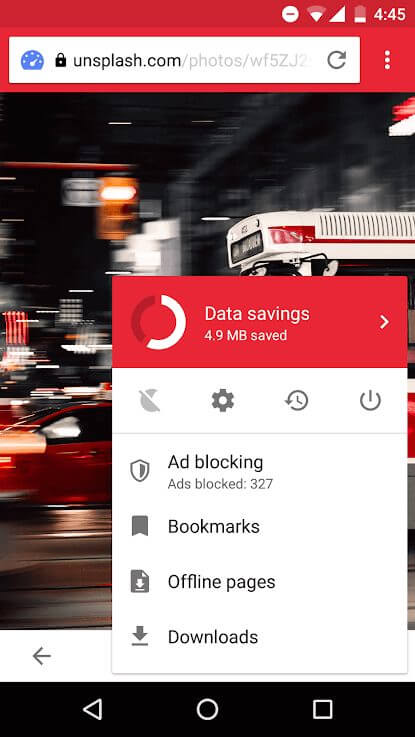 Screenshot Opera Mini APK v99.1.2254.455