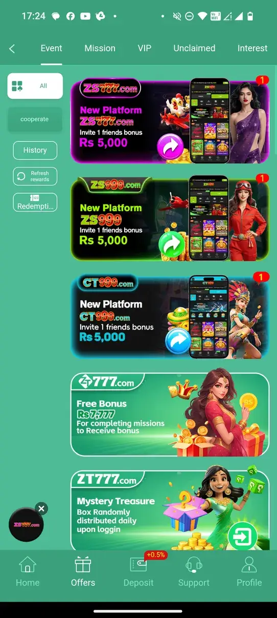 Screenshot ZT777 APK untuk Android