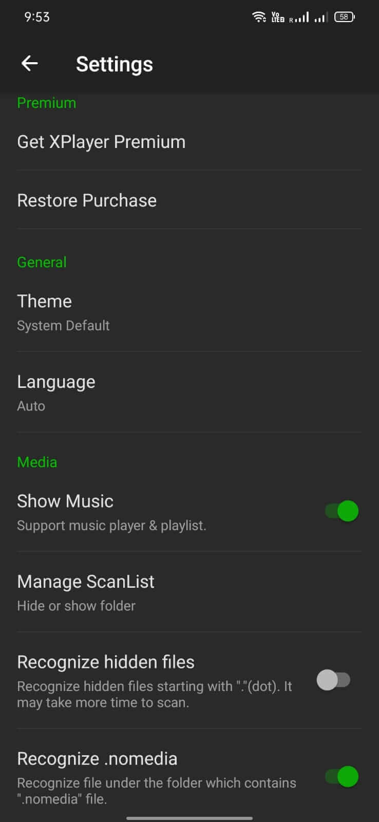 Screenshot XPlayer APK