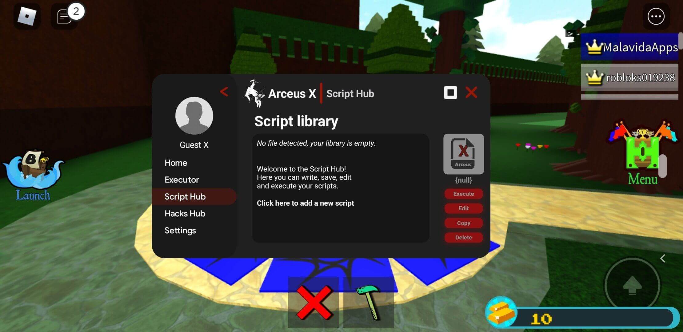 Screenshot Arceus X V3 APK v3.1.0