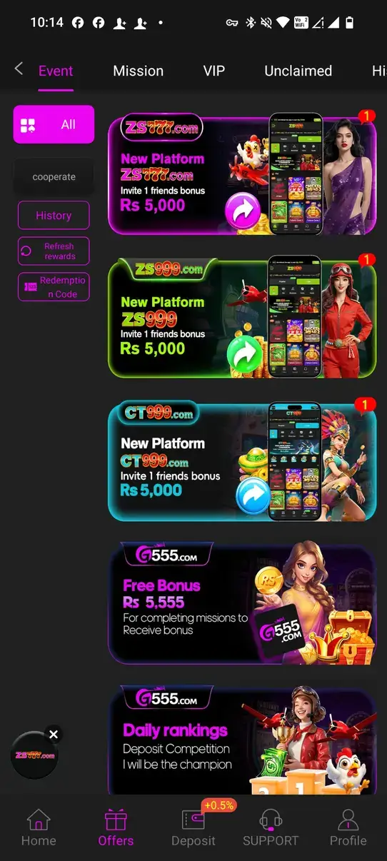 Screenshot G555 APK - Game Kasino dengan Banyak Mode Seru