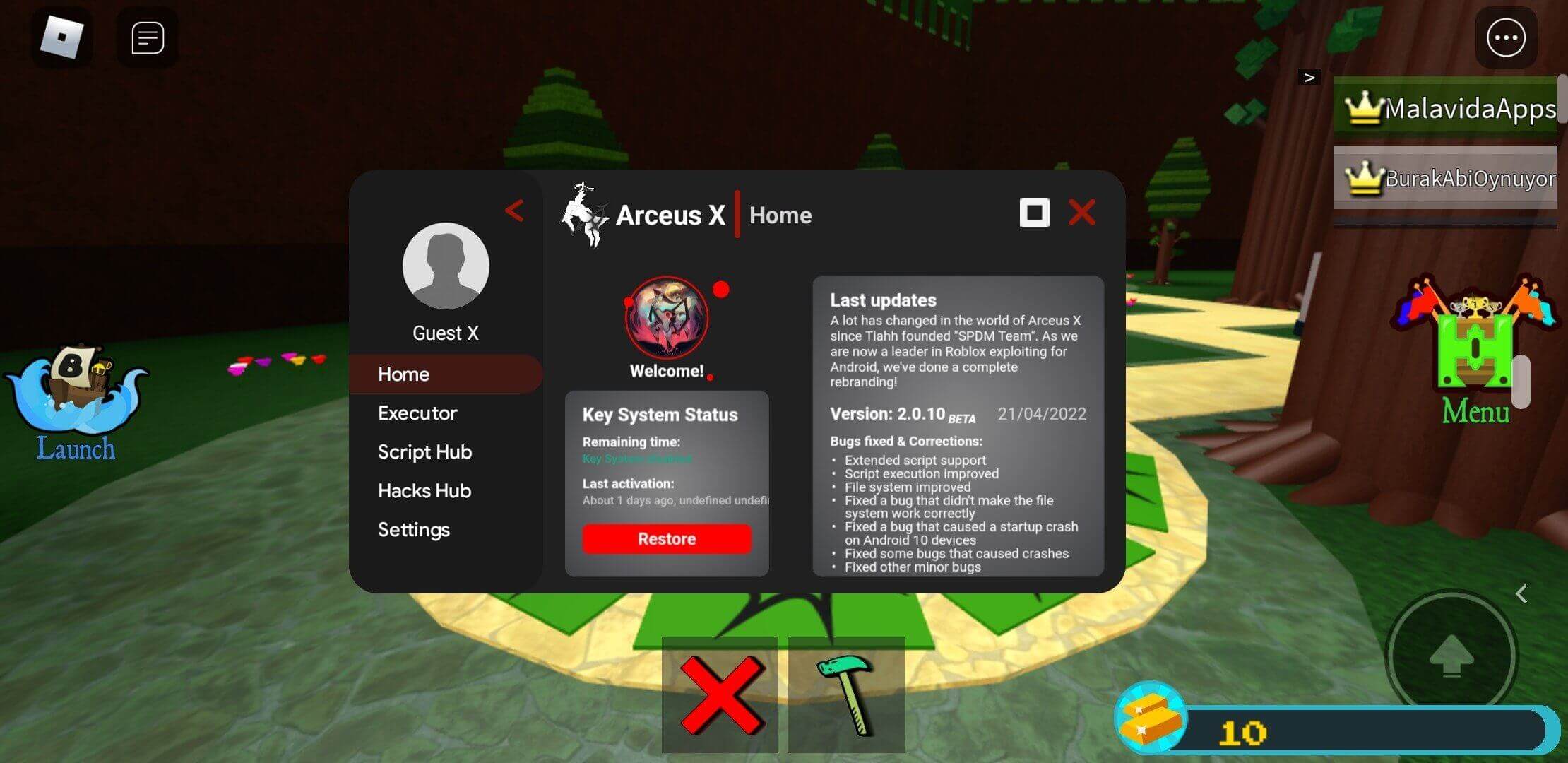 Screenshot Arceus X V3 APK v3.1.0