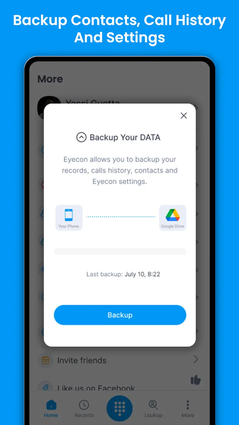 Screenshot Eyecon APK untuk Caller ID & Kontak