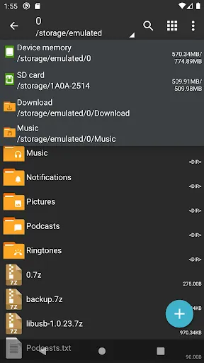 Screenshot ZArchiver Donate APK 1.0.10