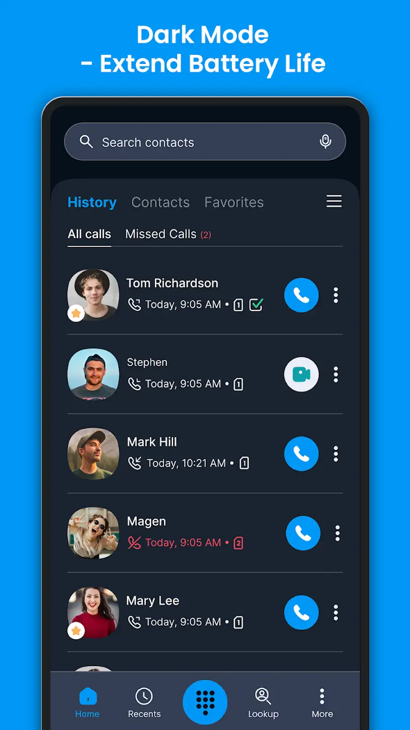 Screenshot Eyecon APK untuk Caller ID & Kontak