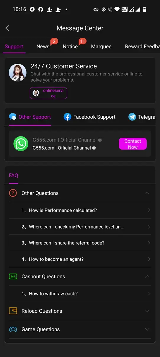 Screenshot G555 APK - Game Kasino dengan Banyak Mode Seru