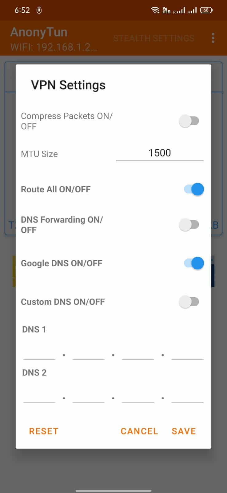 Screenshot AnonyTun APK v14.1