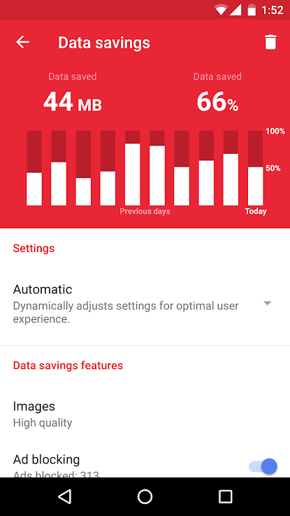 Screenshot Opera Mini APK v99.1.2254.455