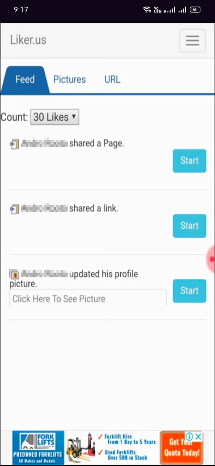 Screenshot Liker.us APK