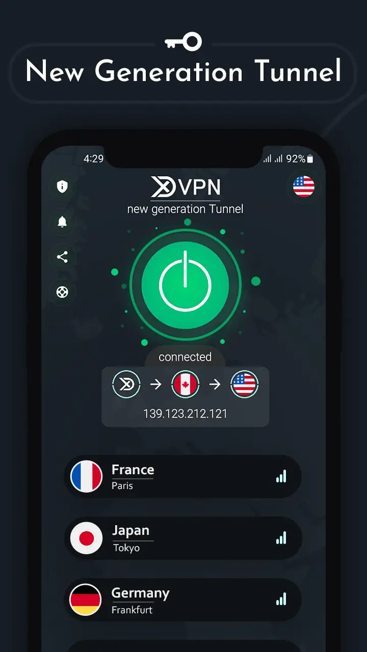 Screenshot Xd VPN APK 22.0 untuk Android