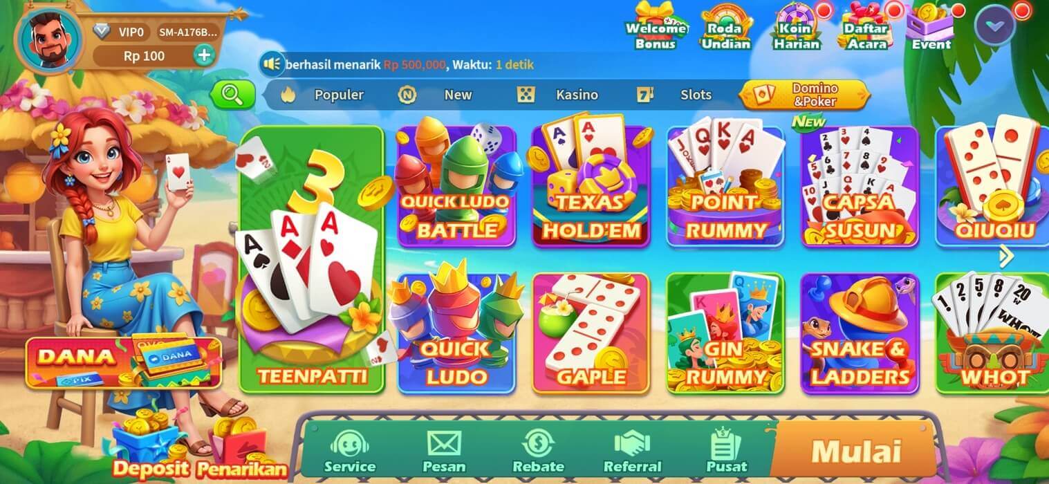 Screenshot PT777 APK v13.99: Game Slot dan Kartu Seru di Android