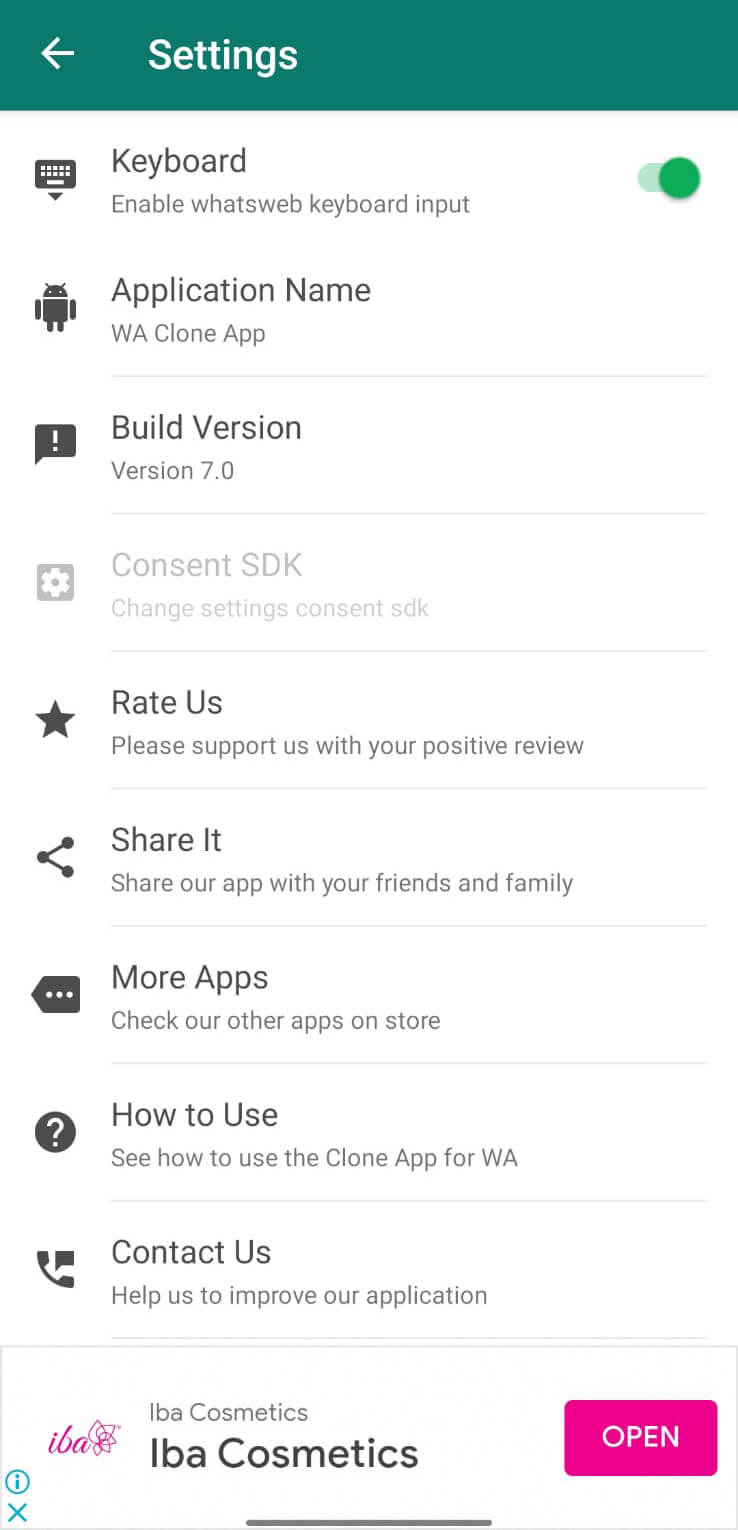 Screenshot WA Clone APK v8.1 untuk Menyalin WhatsApp ke Perangkat Lain