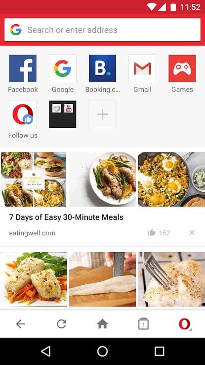 Screenshot Opera Mini APK v99.1.2254.455