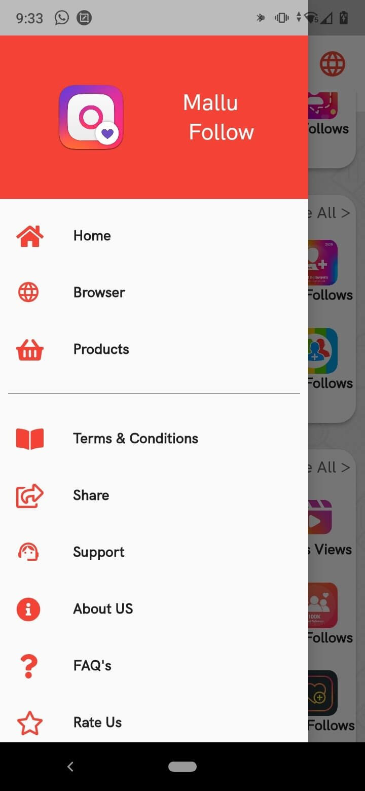 Screenshot MalluFollow APK