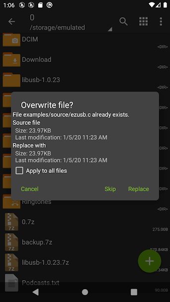 Screenshot ZArchiver APK v1.0.10 untuk Android