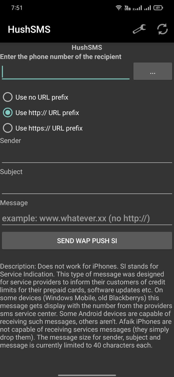 Screenshot HushSMS APK v2.7.8