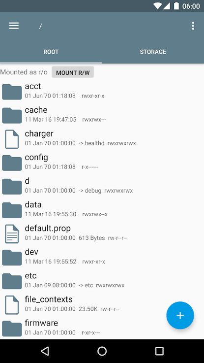 Screenshot Root Explorer APK