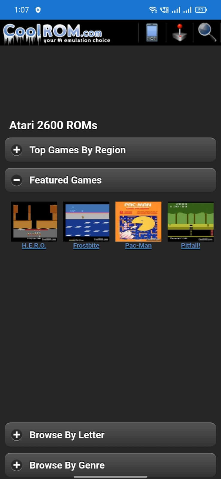Screenshot CoolROM APK