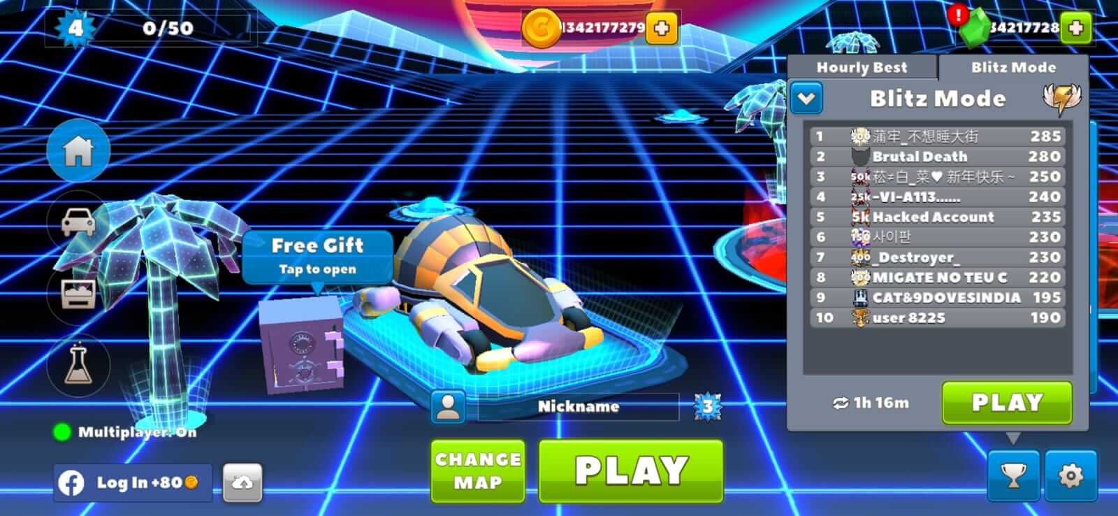 Screenshot Crash Of Cars APK: Balapan Aksi Multiplayer Seru