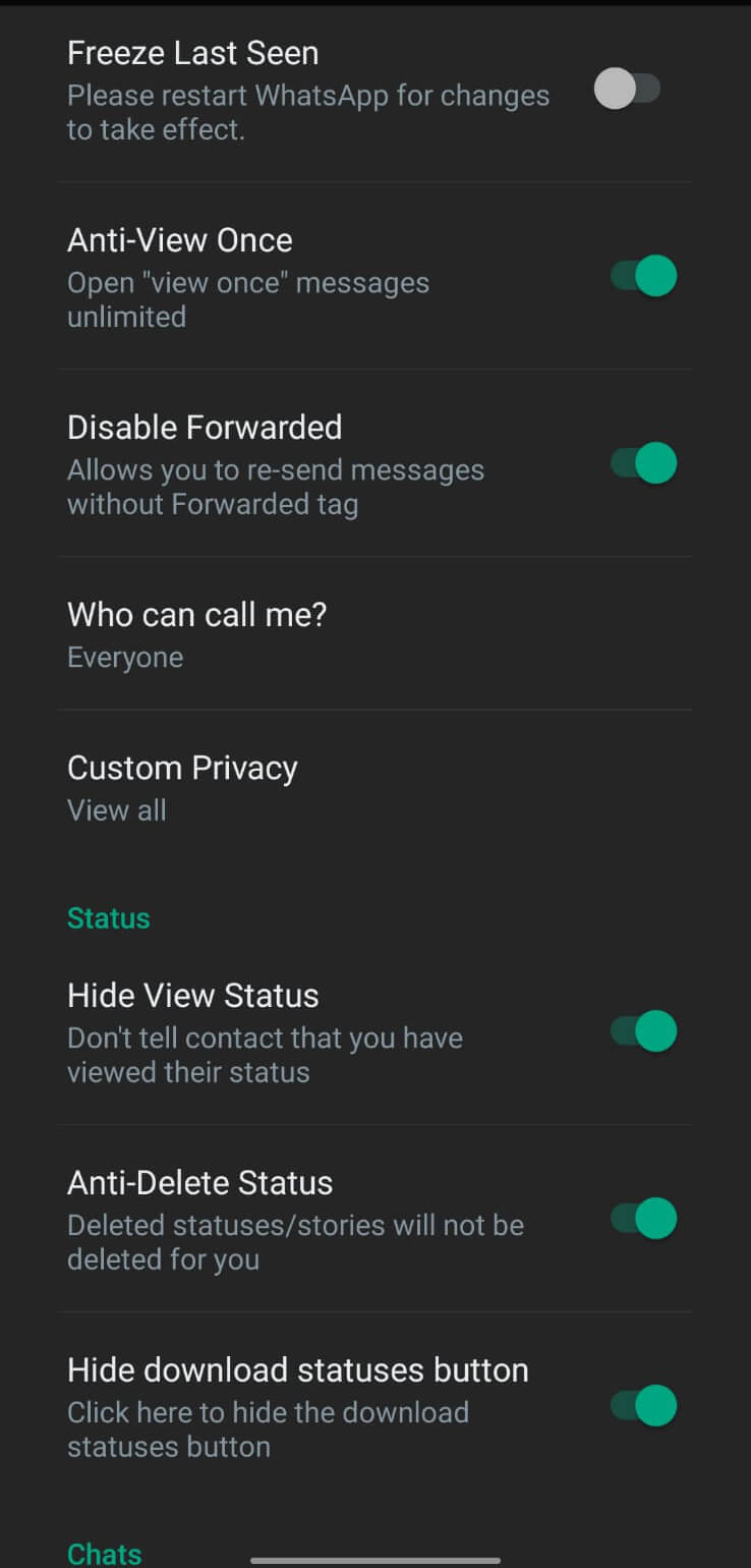 Screenshot WhatsApp Gold APK v44.10 untuk Android