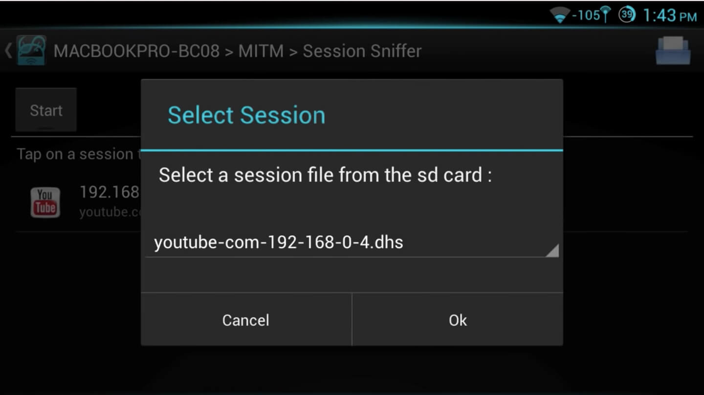 Screenshot dSploit APK v1.0.31b untuk Analisis Jaringan