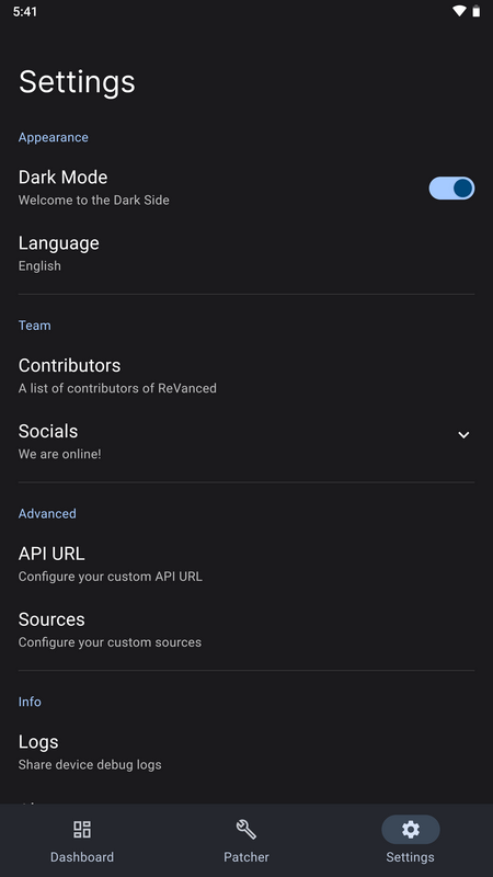 Screenshot ReVanced Manager APK v2.4.0