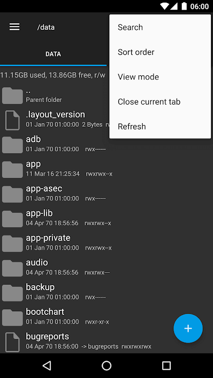 Screenshot Root Explorer APK