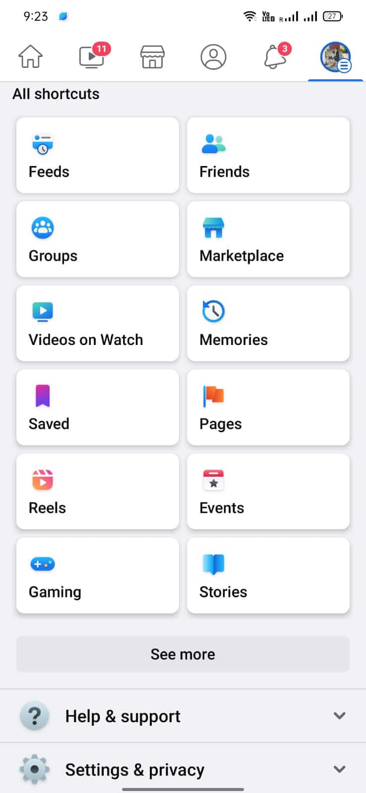 Screenshot Facebook APK untuk Android