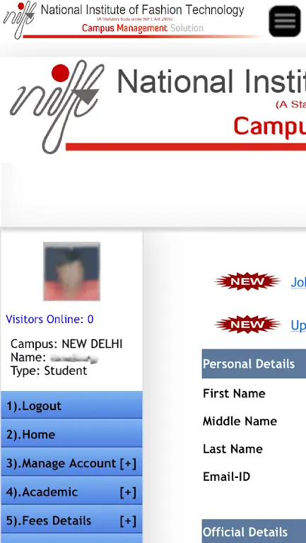 Screenshot CMS NIFT APK 1.4