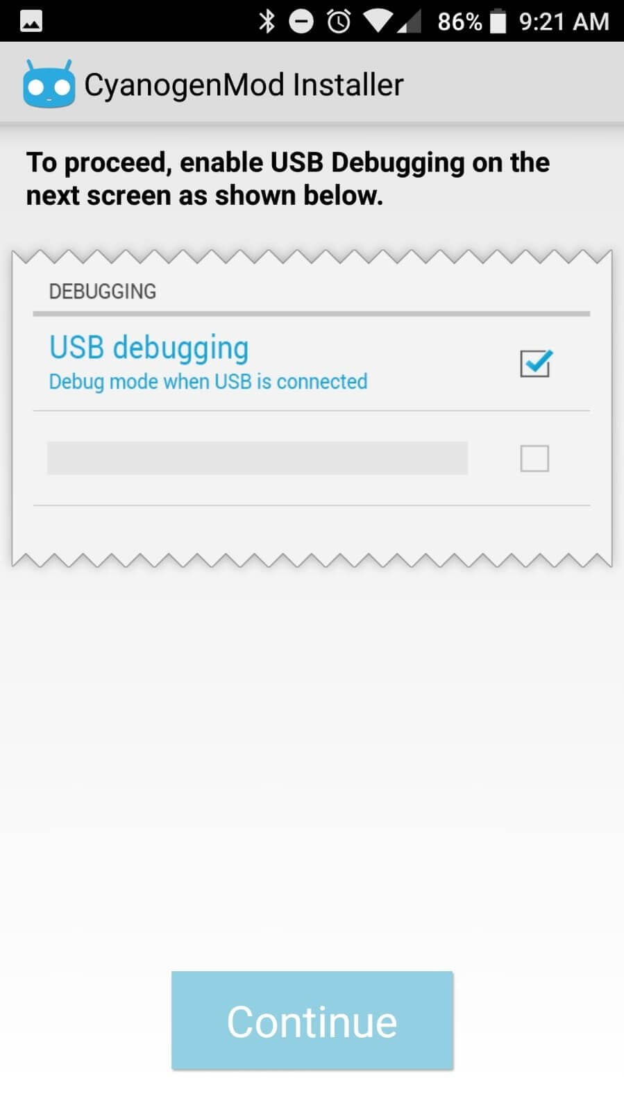 Screenshot CyanogenMod Installer APK v1.0.1.4