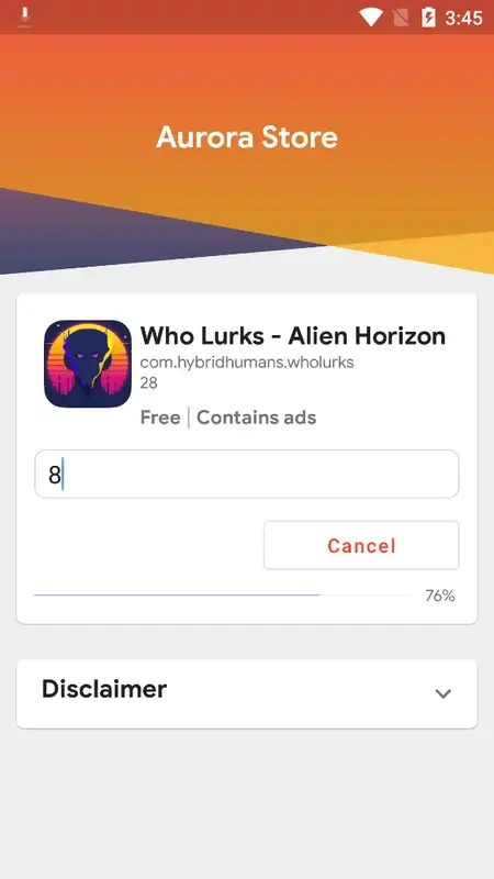 Screenshot Aurora Store APK v4.8.3