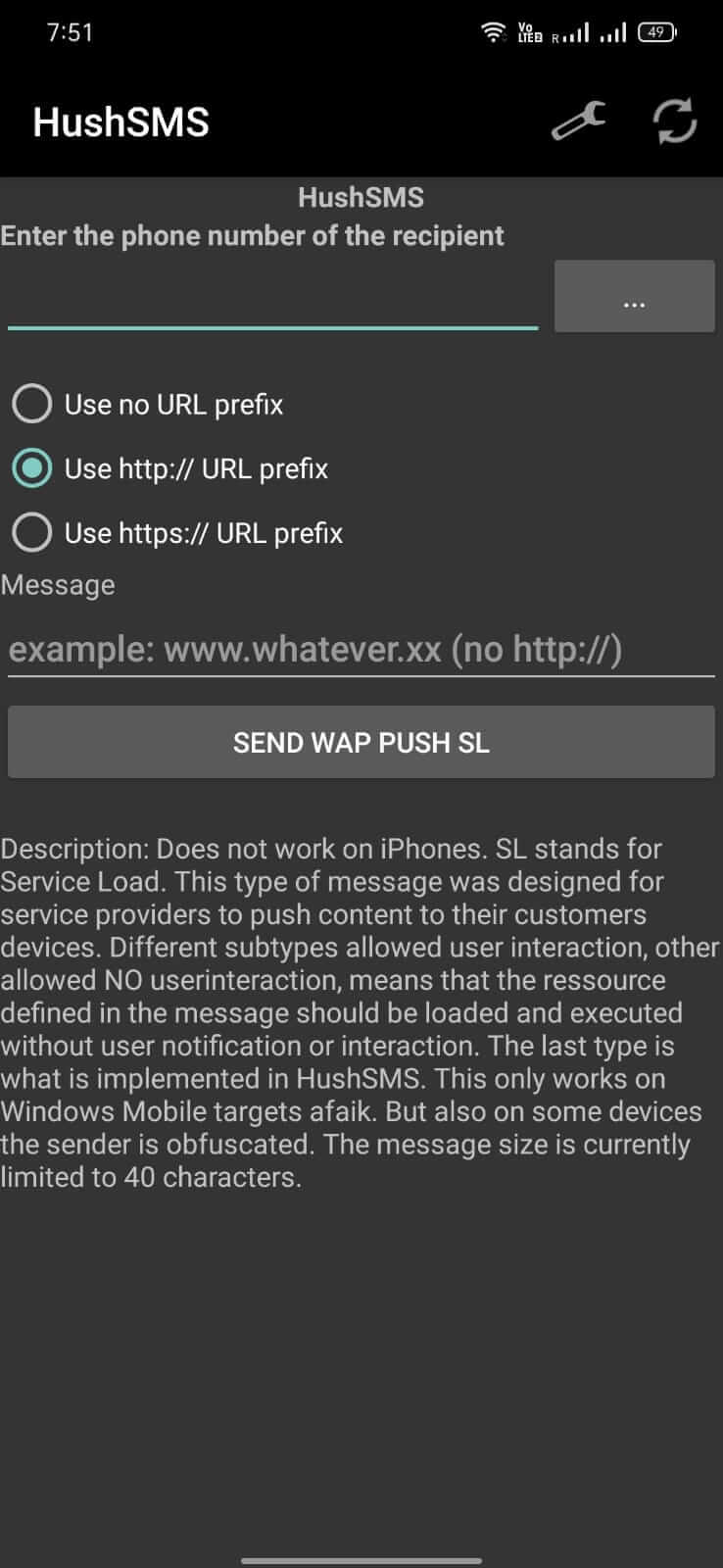 Screenshot HushSMS APK v2.7.8