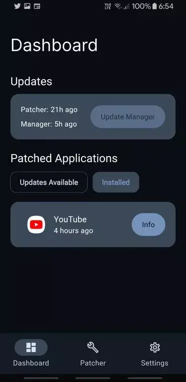 Screenshot ReVanced Manager APK v2.4.0