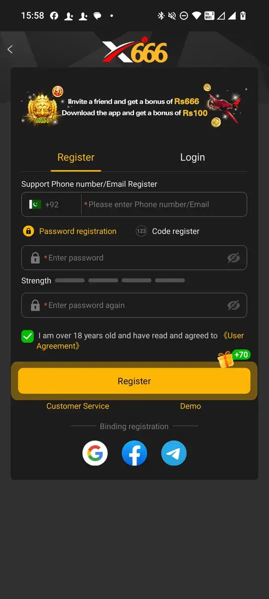 Screenshot X666 APK