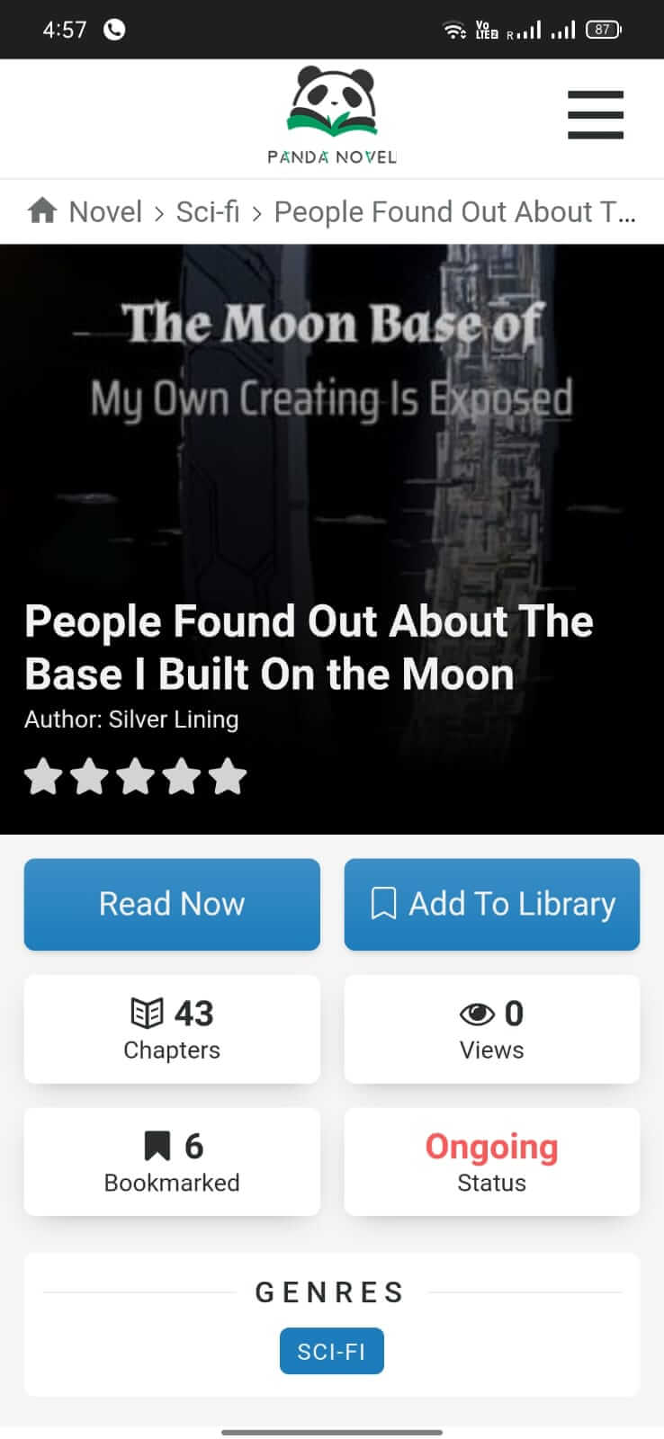 Screenshot Panda Novel APK v1.0.3